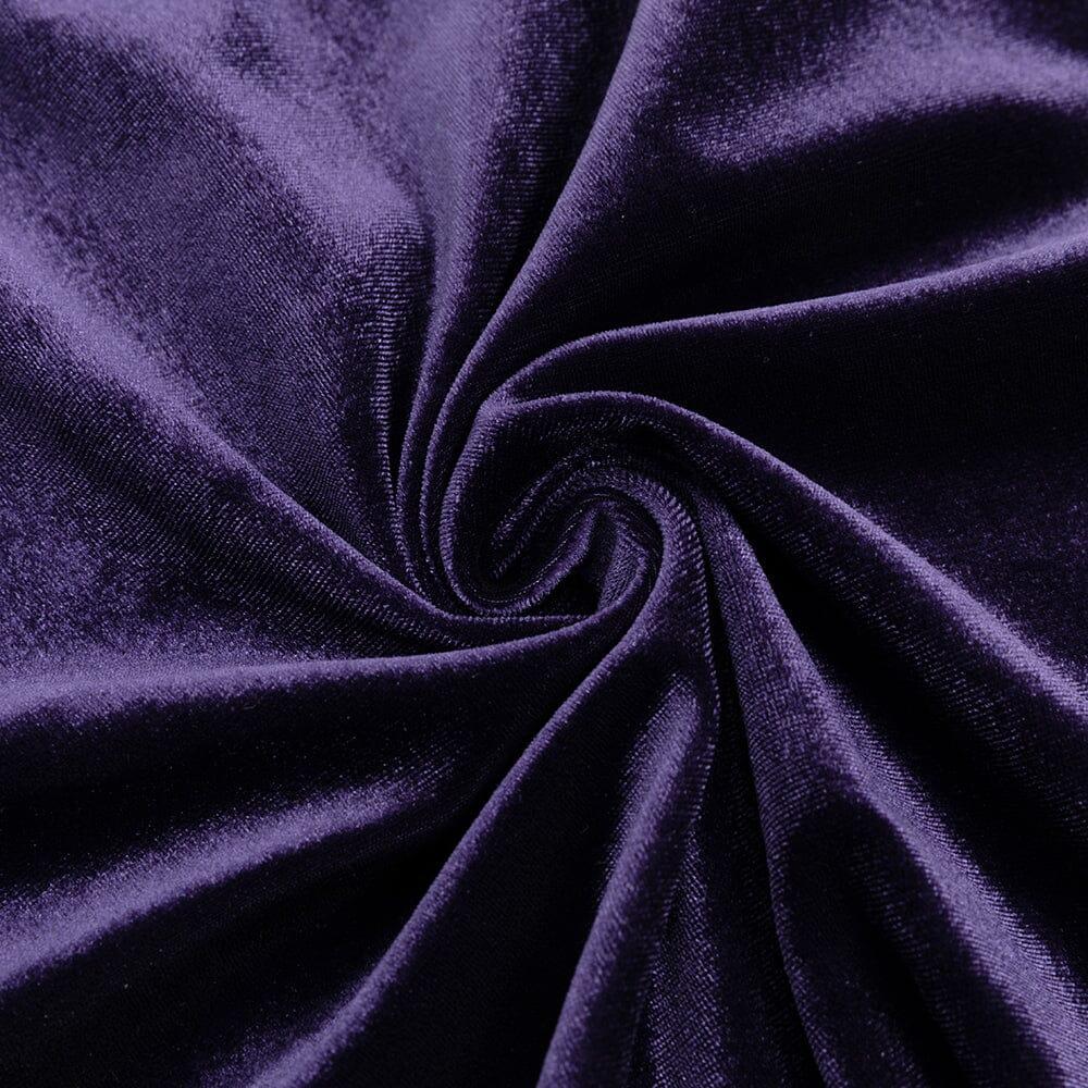 AIIZIE MESH LONG-SLEEVED VELVET PATCHWORK MAXI DRESS - product image