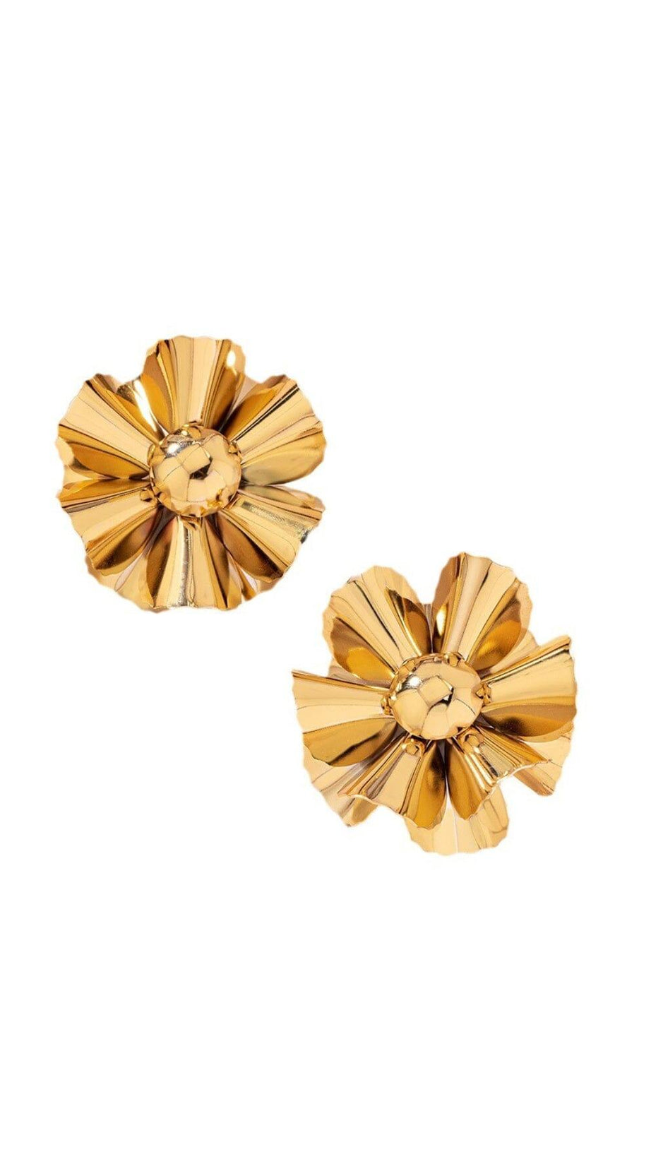 Metallblumenohrringe