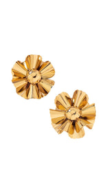 METAL FLOWER EARRINGS