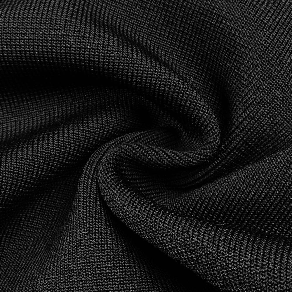 ABITO LUNGO SLIM CON SPALLINE NERO