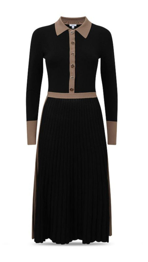 AIIZIE MIA COLOR BLOCKED KNIT DRESS - product image