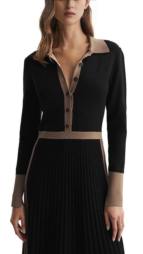 MIA COLOR BLOCKED KNIT DRESS