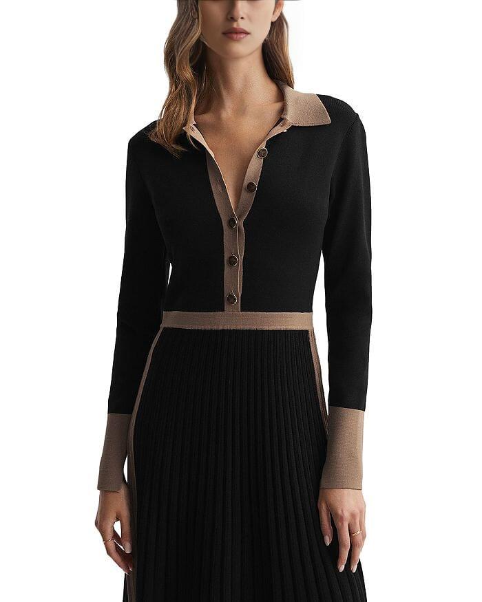 AIIZIE MIA COLOR BLOCKED KNIT DRESS - product image