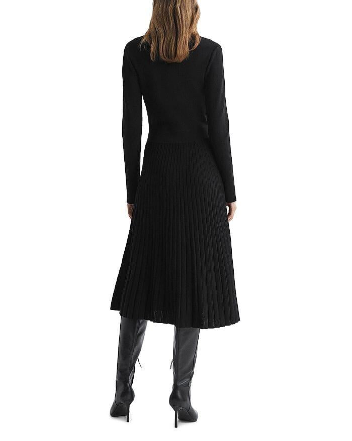 MIA PLEATED KNIT DRESS