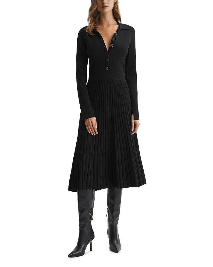 AIIZIE MIA PLEATED KNIT DRESS - product image