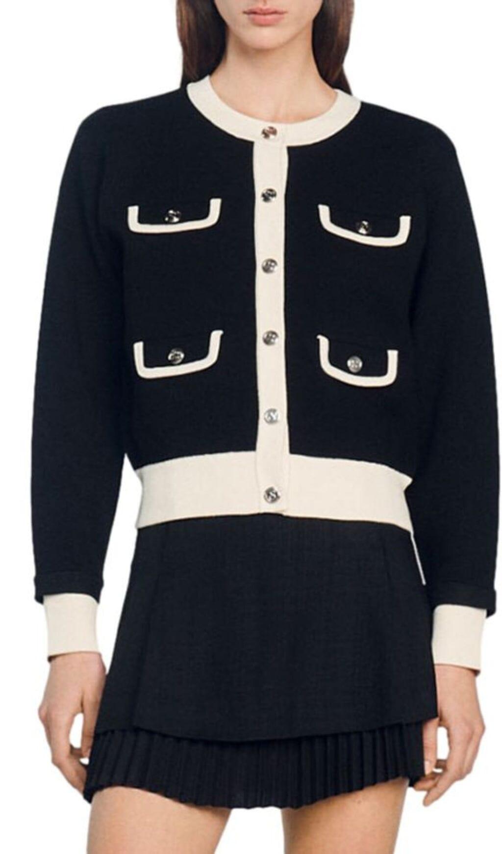 MAGLIA CARDIGAN CON TASCA A PATTA MURCIE 