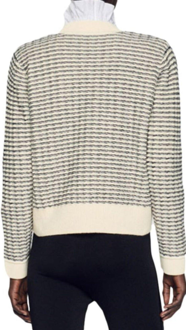 AIIZIE OCTOBRE STRIPED CARDIGAN - product image