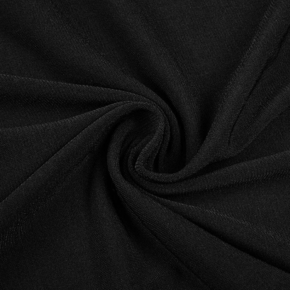 AIIZIE THIGH SLIT MAXI DRESS IN BLACK - product image