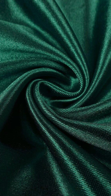 GREEN DRAPED WRAP TUBE TOP MAXI DRESS