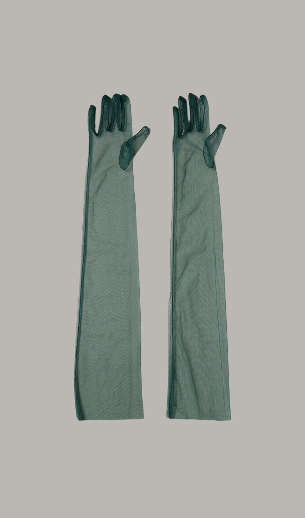 AIIZIE GREEN MESH GLOVES - product image