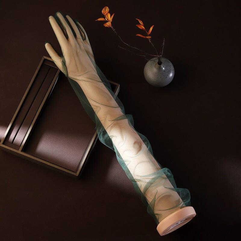 GRÜNE NETZHANDSCHUHE