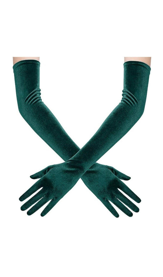 AIIZIE GREEN VELVET GLOVES - product image