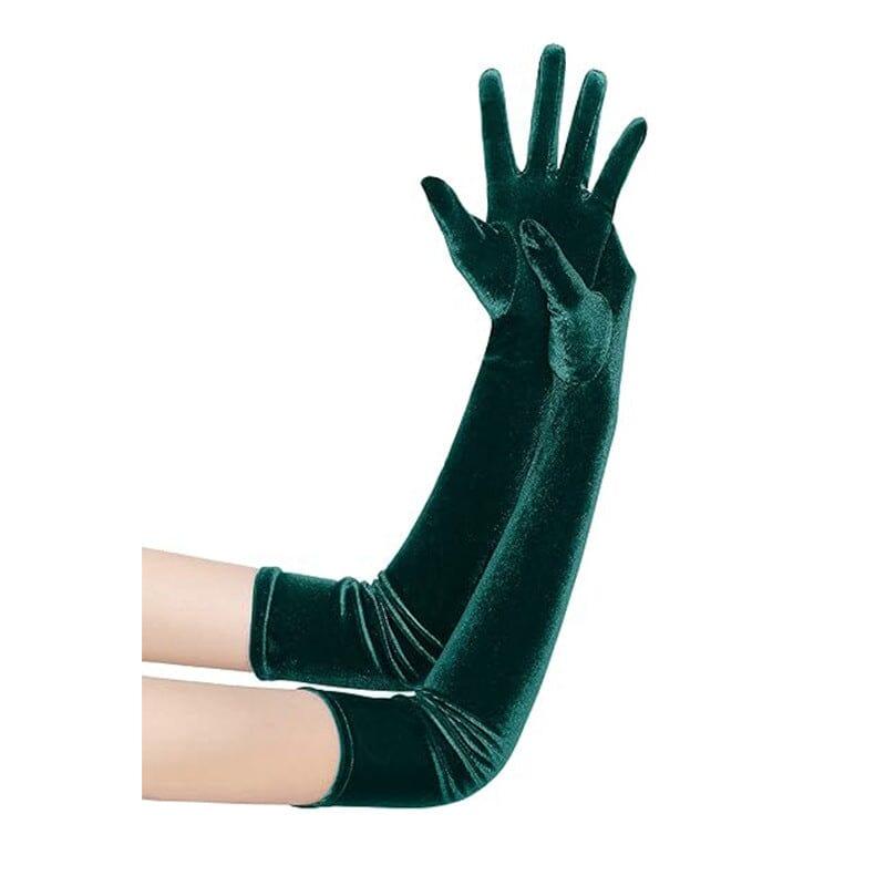AIIZIE GREEN VELVET GLOVES - product image
