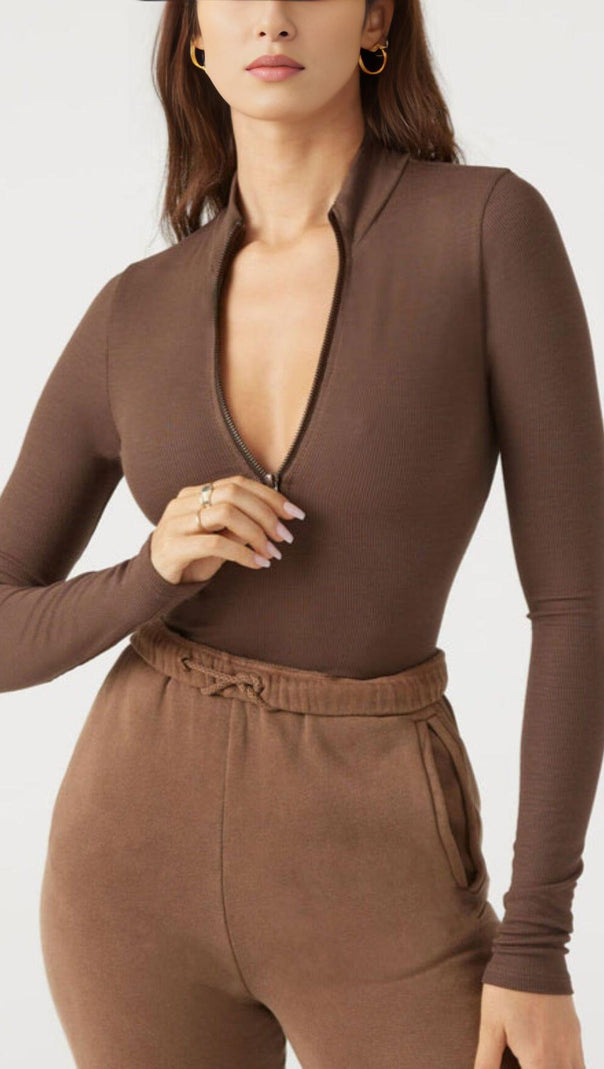 AIIZIE HALF ZIP MOCK NECK TOP - product image