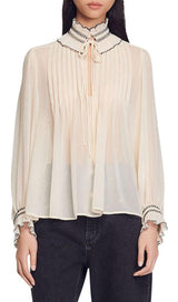 JACINTHE TIE NECK BLOUSE