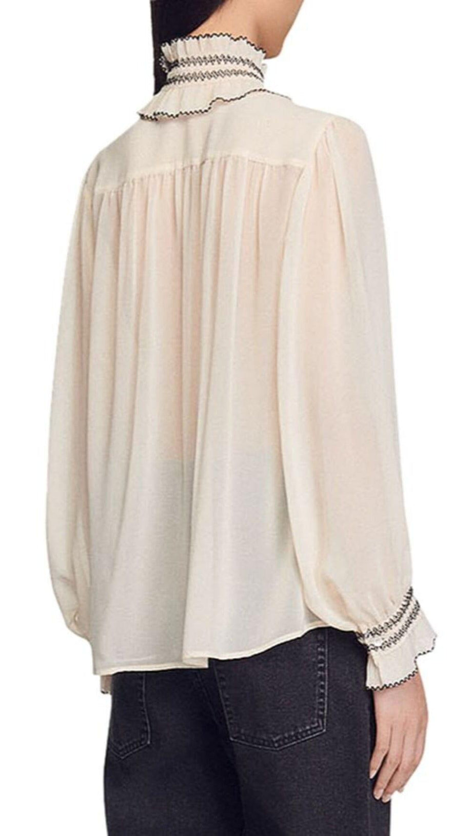 JACINTHE TIE NECK BLOUSE