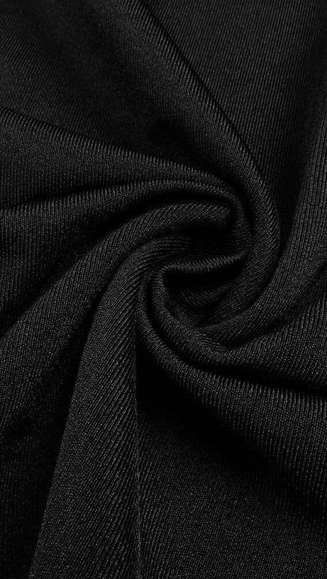 JERSEY CUT OUT MAXI DRESS IN BLACK