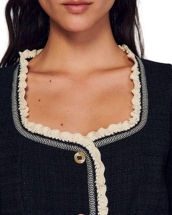 AIIZIE KATY TWEED CROPPED TOP - product image