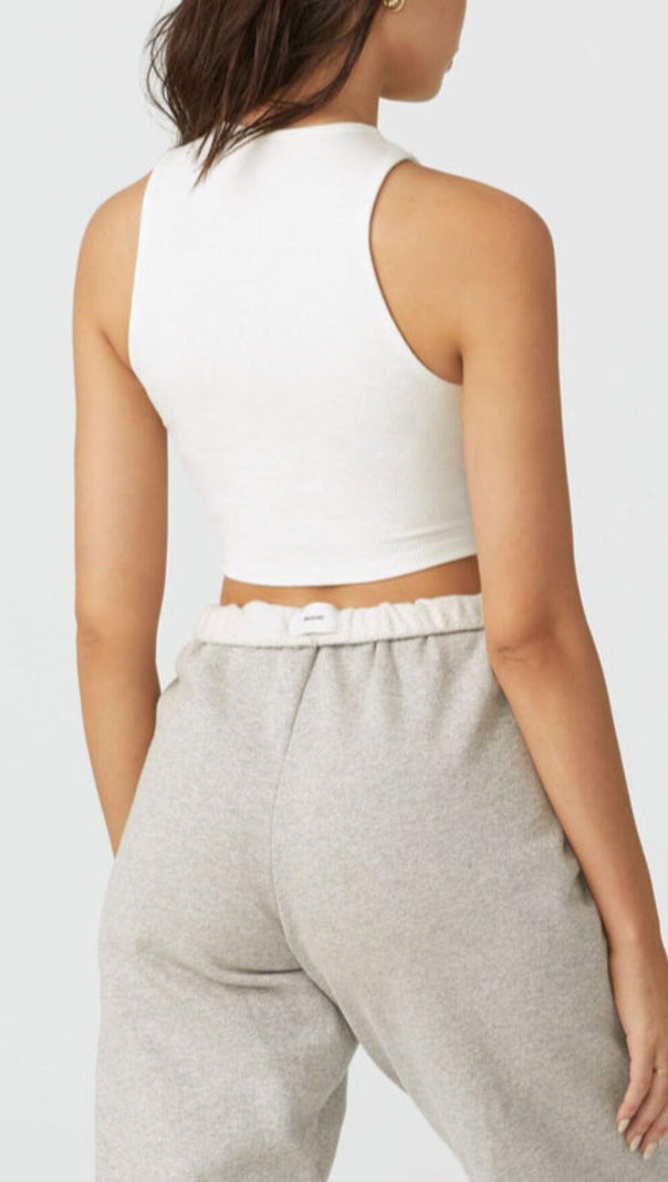 AIIZIE LACE UP CROP TANK - product image