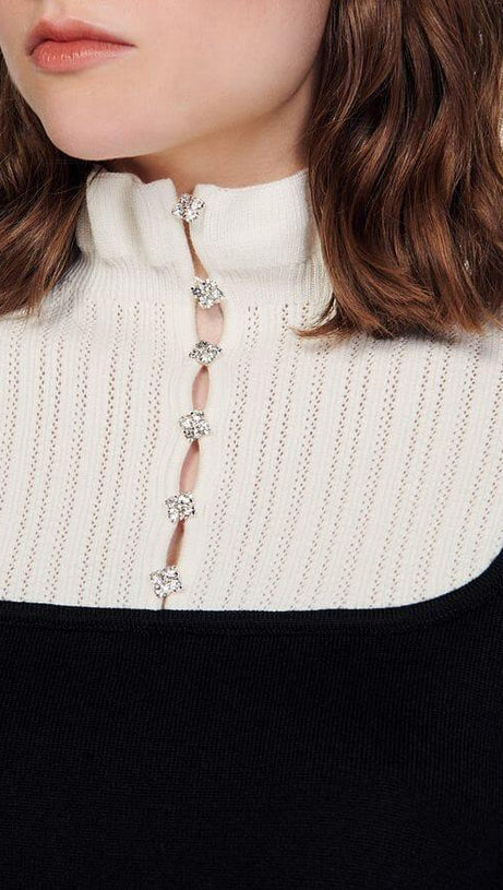 LENY MOCK NECK SWEATER