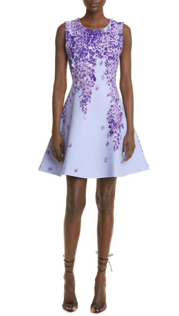 AIIZIE LILAC JACQUARD SLEEVELESS MINI DRESS - product image