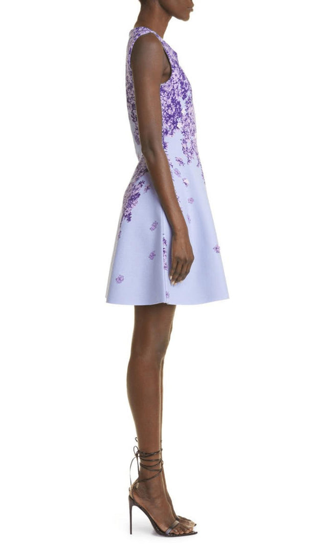 AIIZIE LILAC JACQUARD SLEEVELESS MINI DRESS - product image