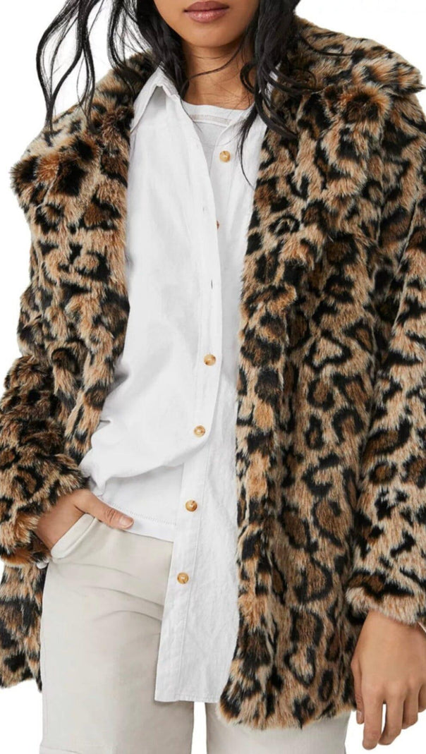 AIIZIE LOLA LEOPARD BLAZER COAT - product image