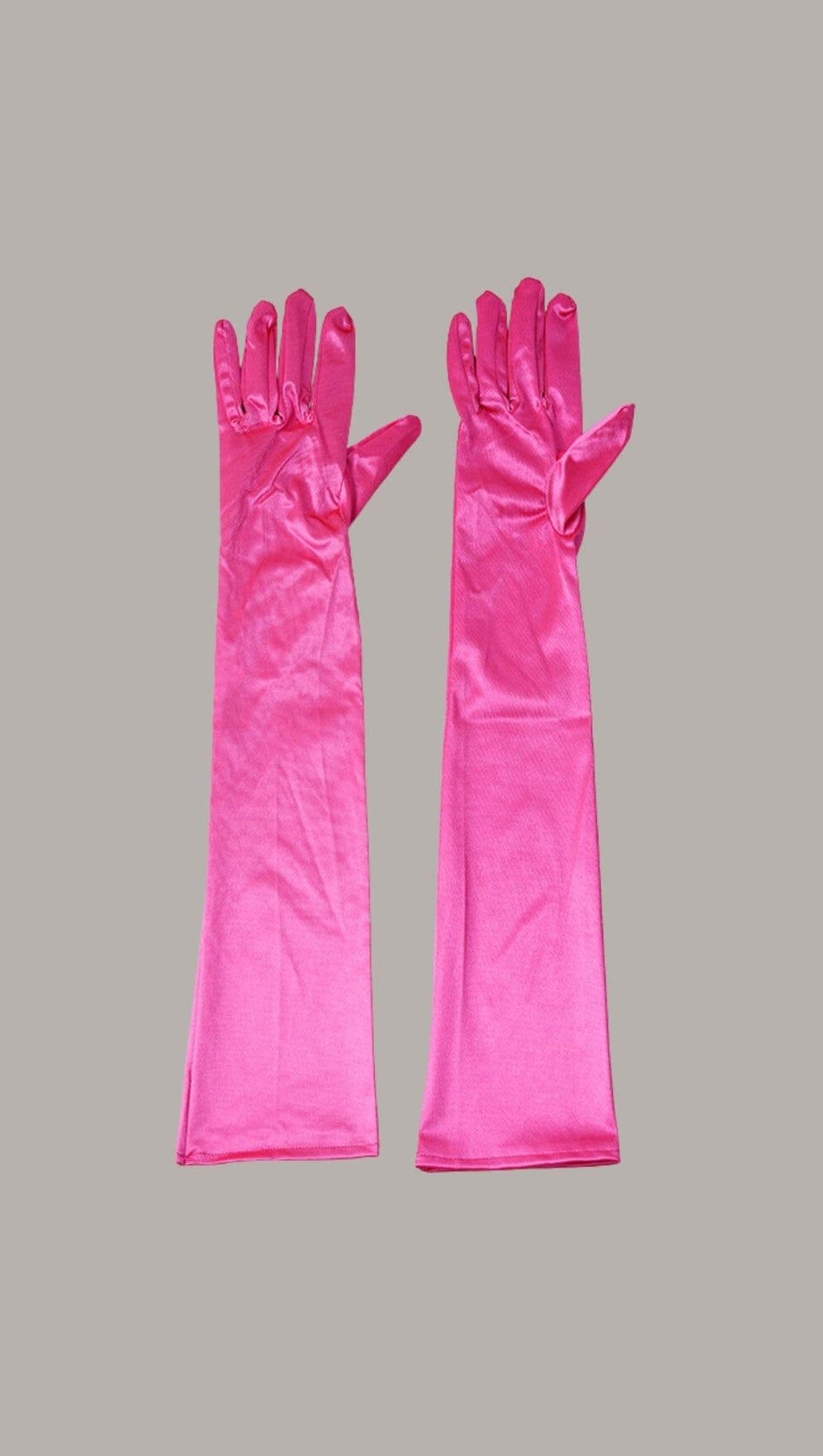 LANGE ROSENROTE HANDSCHUHE