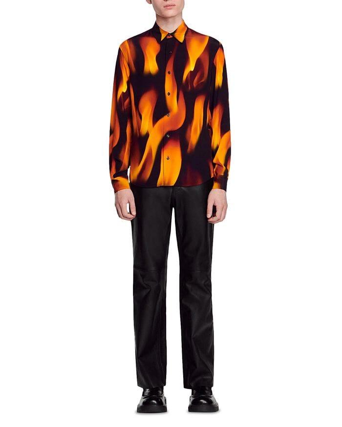 AIIZIE LONG SLEEVE FLAME SHIRT - product image