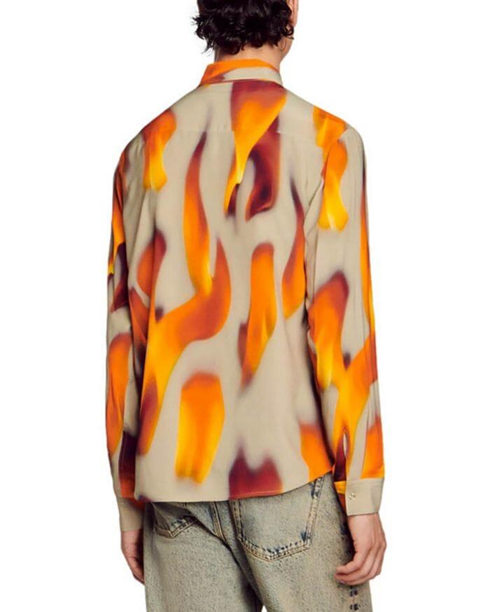 AIIZIE LONG SLEEVE FLAME SHIRT - product image