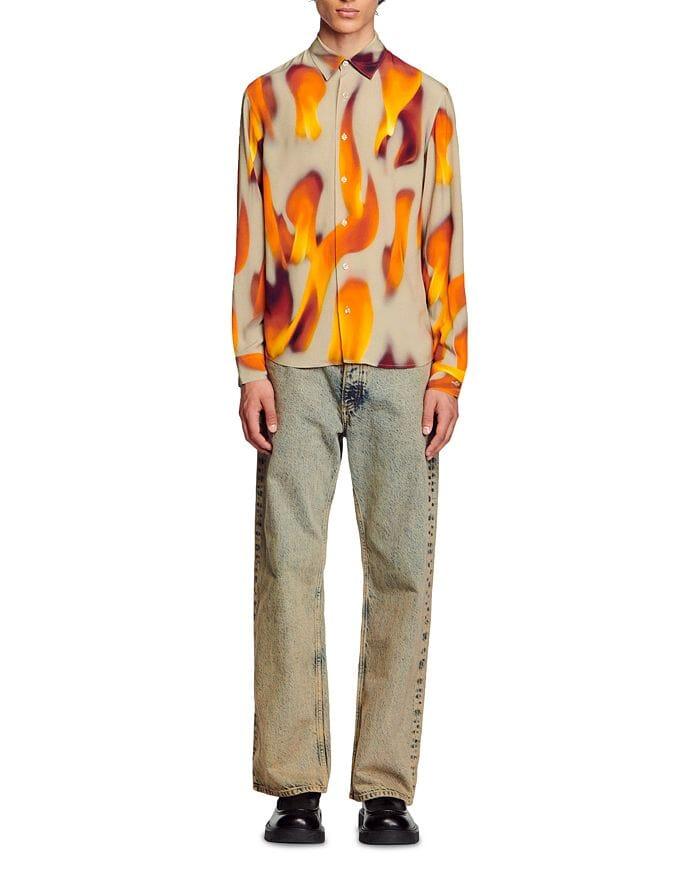 AIIZIE LONG SLEEVE FLAME SHIRT - product image