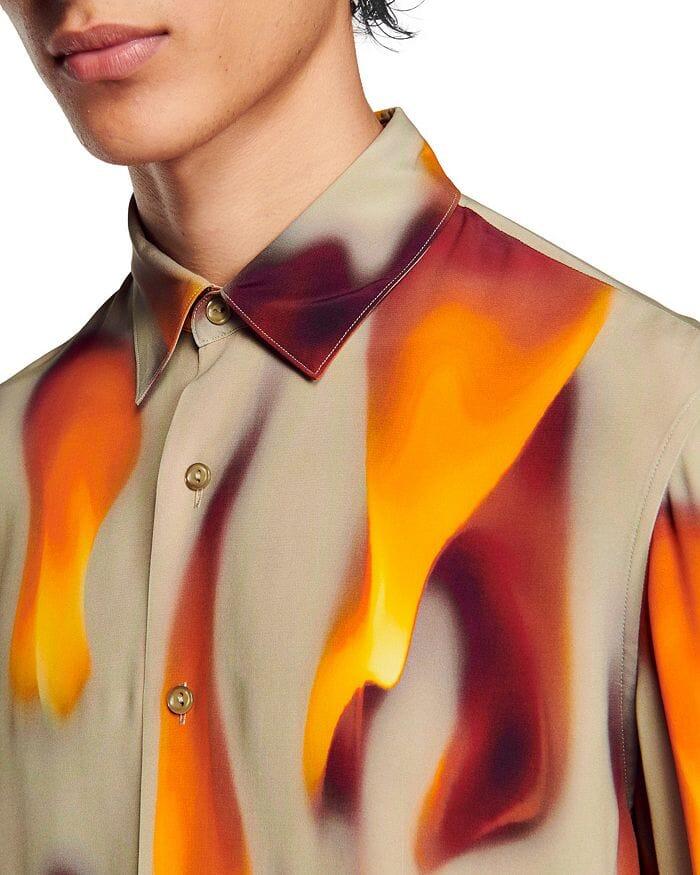 AIIZIE LONG SLEEVE FLAME SHIRT - product image