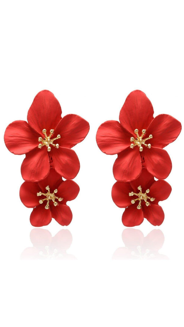 AIIZIE DOUBLE FLOWER EARRINGS - product image
