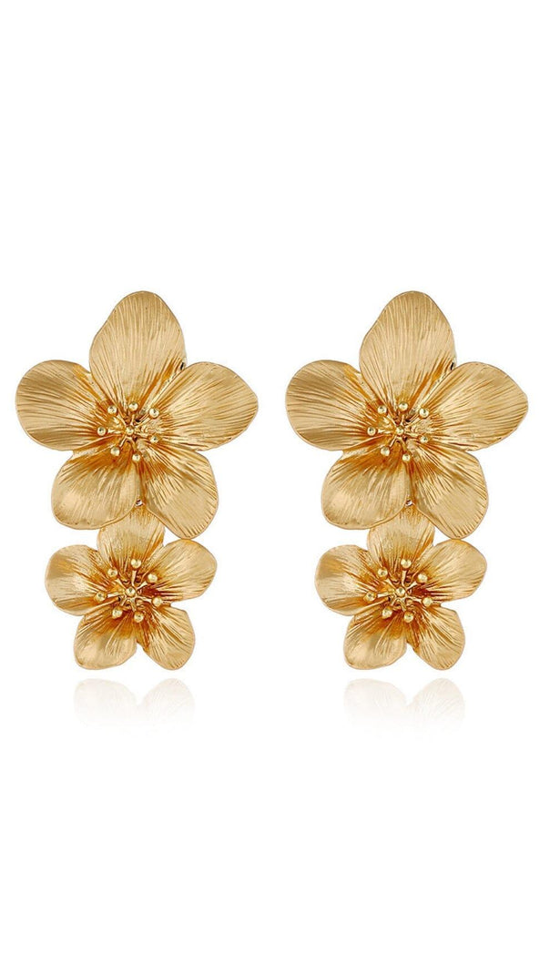 AIIZIE DOUBLE FLOWER EARRINGS - product image