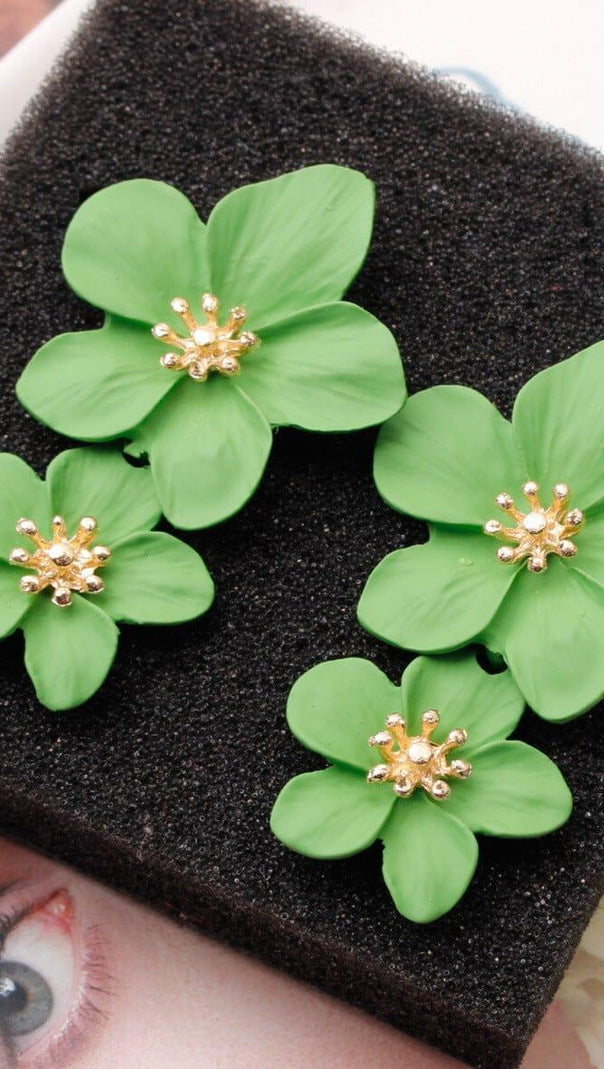AIIZIE DOUBLE FLOWER EARRINGS - product image