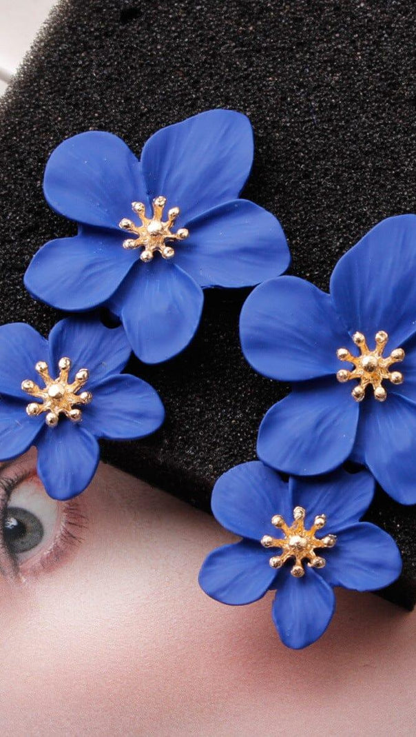 AIIZIE DOUBLE FLOWER EARRINGS - product image