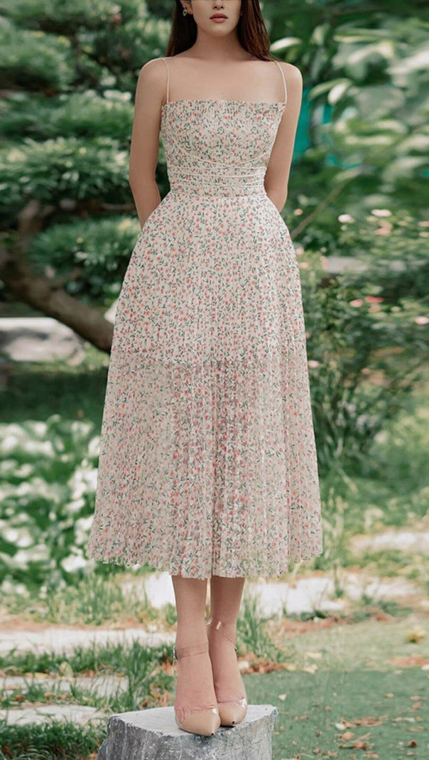 AIIZIE ELEGANT STRAPPY FLORAL DRESS - product image