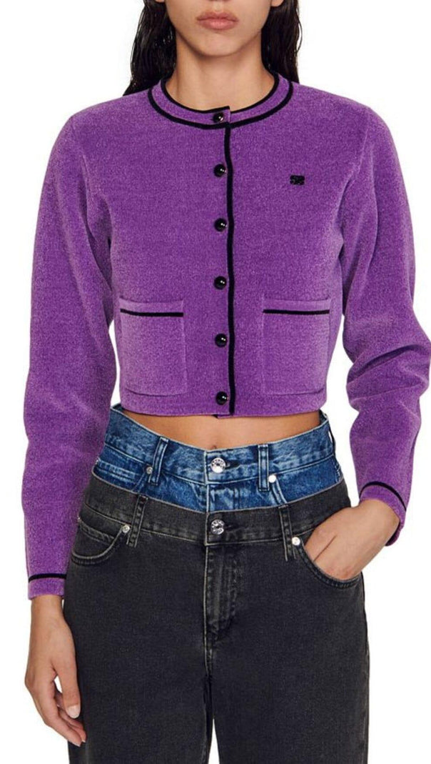 Firsty Cropped Cardigan Sweater