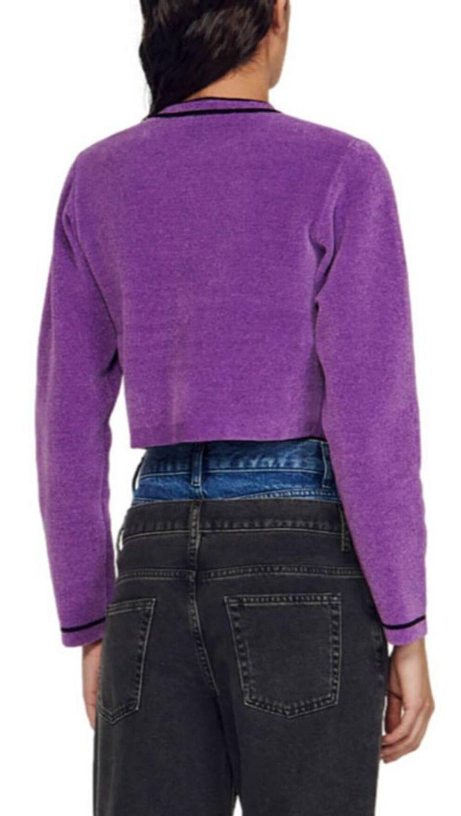 FIRSTY CROPPED CARDIGAN SWEATER