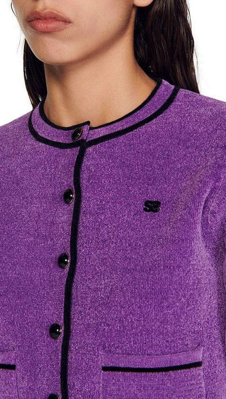 FIRSTY CROPPED CARDIGAN SWEATER