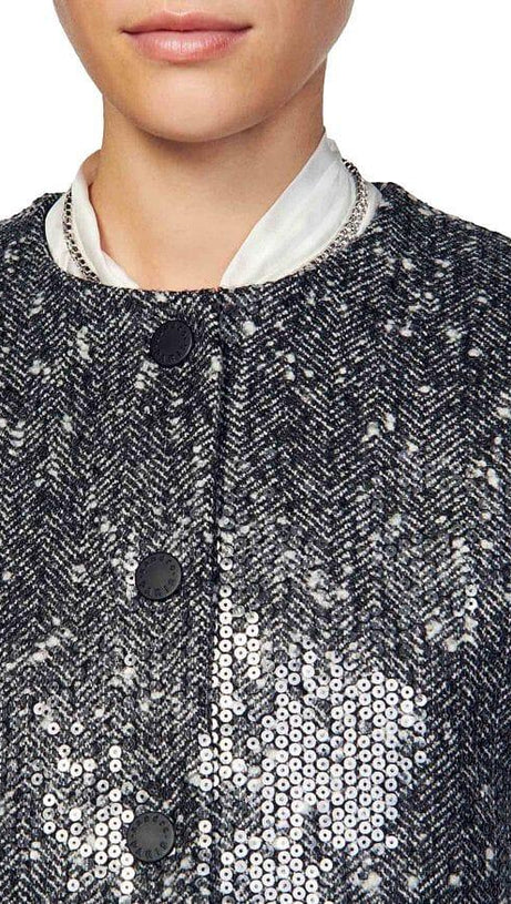 GIACCA CORTA CON PAILLETTES FUNN 