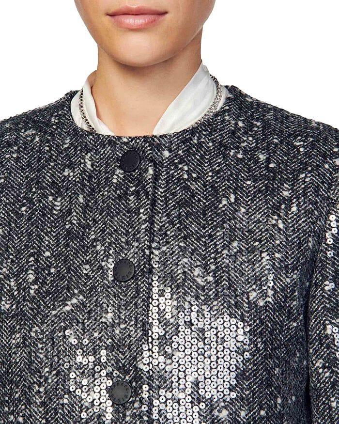 AIIZIE FUNN SEQUINED CROPPED JACKET - product image