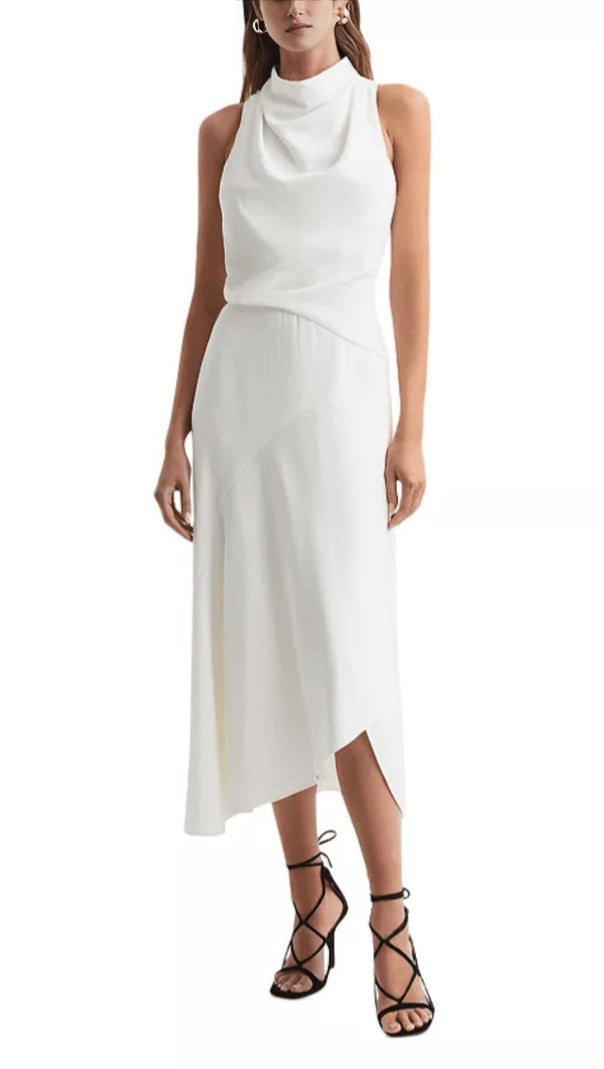 AIIZIE GIANA MIDI DRESS IN WHITE - product image