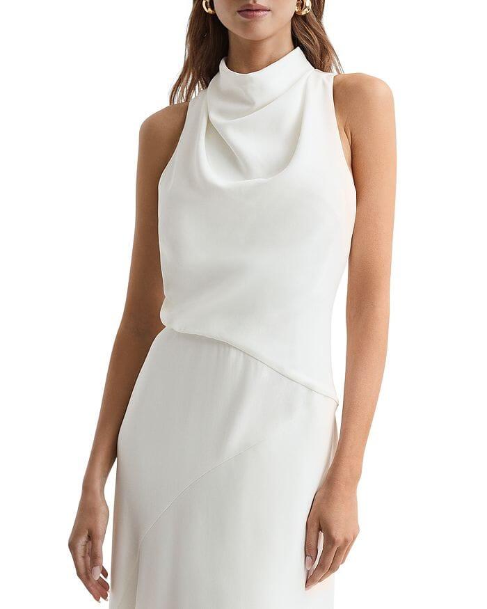 AIIZIE GIANA MIDI DRESS IN WHITE - product image