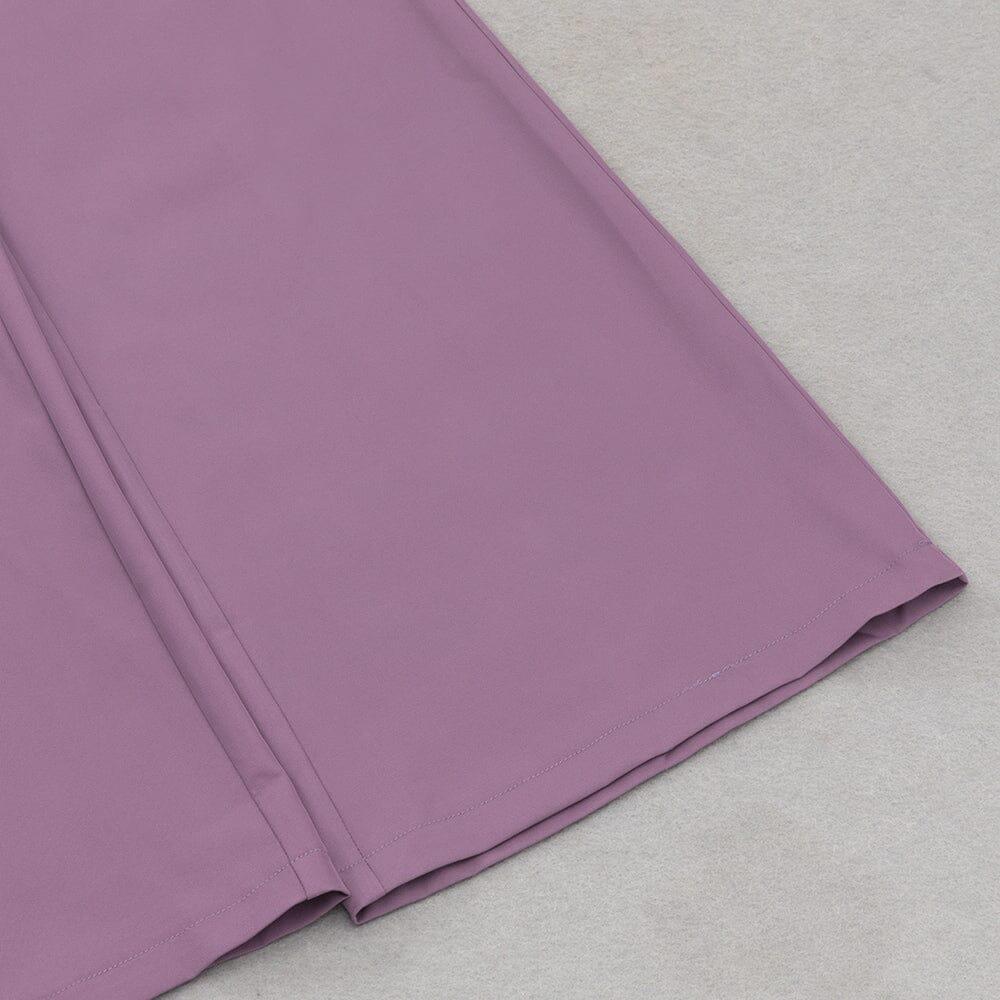 AIIZIE V NECK DIAMOND JUMPSUIT IN PURPLE - product image