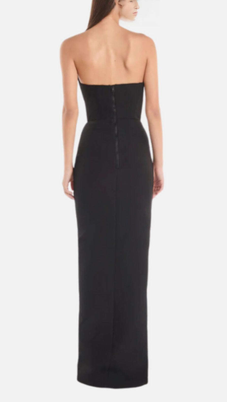 BLACK THIGH SPLIT GOWN