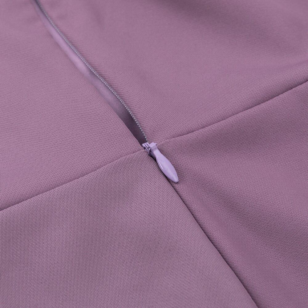 AIIZIE V NECK DIAMOND JUMPSUIT IN PURPLE - product image