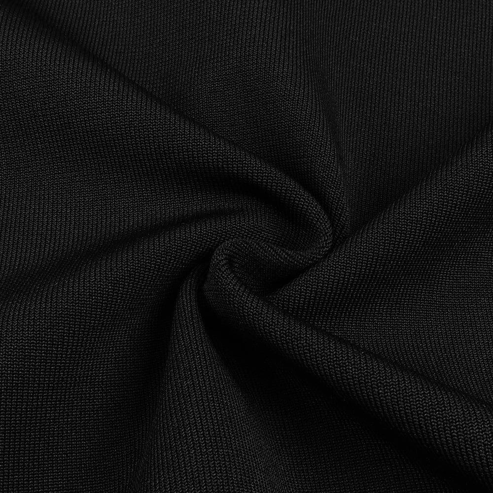 AIIZIE BLACK TULIP SATIN MAXI DRESS - product image