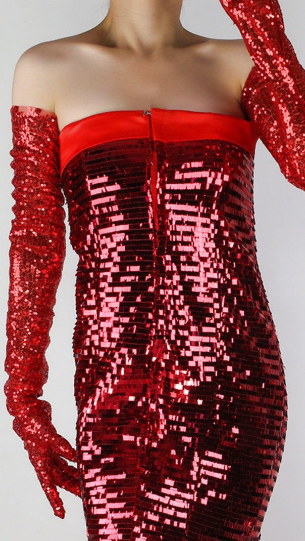 AIIZIE BLING SEQUIN GLOVES - product image