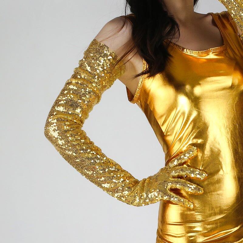 AIIZIE BLING SEQUIN GLOVES - product image